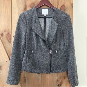 Catherine Malandrino small Charcoal Heather asymmetrical jacket
